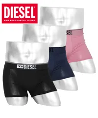 新品 未使用 並行輸入 DIESEL ディーゼル 下着 メンズ ローライズボクサーパンツ 【3枚セット】UMBX-SHAWN sb5i-gafn Dブラックピンクセット
