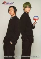 [Used] Autographed Photo (Male) Ryo Hatakeyama (Shintaro Midorima) & James Takeshi Yamada (Kazunari Takao) / Character Shot / BD/DVD "Kuroko's Basketball IGNITE-ZONE" Animate Bonus Item
