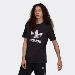 (アディダスオリジナルス) adidas Originals アディカラー クラシックス トレフォイル Ｔシャツ メンズ MENS H06642 ADICOLOR CLASSICS TREFOIL Ｔ-SHIRT BLACK × WHITE
