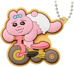 【中古】食玩 キーホルダー 三輪車 「おぱんちゅうさぎ ラバマスグミ」