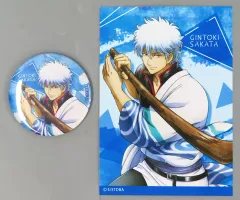 【中古】グッズセット 坂田銀時 アニプレックス20周年記念 缶バッジ＆ブロマイドセット 「銀魂」 ANIPLEX 20th Anniversary Event -THANX-グッズ