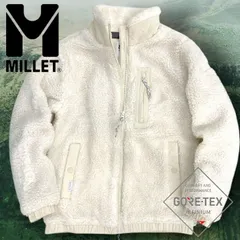 MILLET ミレー GORE-TEX INFINIUM スタンドカラー ジップアップ ボアジャケット ブルゾン MXRFG-20131 L/BEIGE ▲070▼50926m01