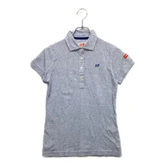 中古 レディース マスターバニーエディション MASTER BUNNY EDITION 半袖ポロシャツ 0(S) 白×青  花柄