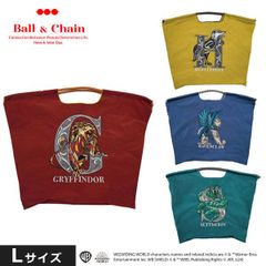[즉납] [정품] Ball & Chain 볼 앤 체인 해리 포터 L 사이즈 가방 콜라보레이션 쇼핑 가방 에코 가방 토트 백 숄더 자수 선물 A4 hpl