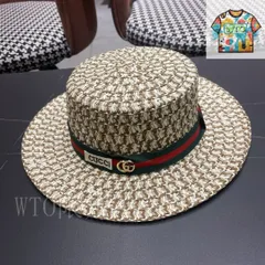 【今日WTO】GUCCI 2025 新 麦わら日除け帽-PV51