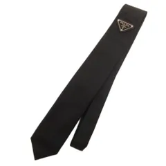 【未使用】PRADA プラダ　ネクタイ　黒　ソリッド　無地　現行 未使用】PRADA プラダ ネクタイ 黒 ソリッド 無地 現行 - メルカリ