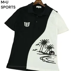 美品 M・U SPORTS ポロシャツ 48 メンズ ミエコウエサコ ゴルフ ミエコ ウエサコ 【美品】ミエコウエサコ 半袖ポロシャツ