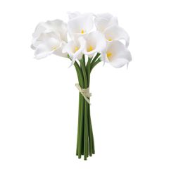 【数量限定】花丈8×L32cm 1束10本入 ホワイト カラーリリーバンドル MAGIQ FM002179-001 造花 東京堂(Tokyodo)