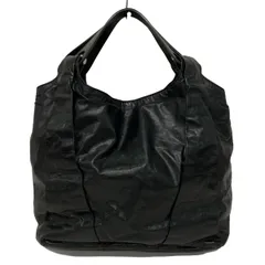 極美品】 ジルサンダートートバッグシボ革オールレザーフラップ黒