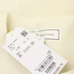 ロペピクニック ROPE Picnic 23SS カラーツイードライクジャケット ノーカラー 40 白 ホワイト /HK ■OS