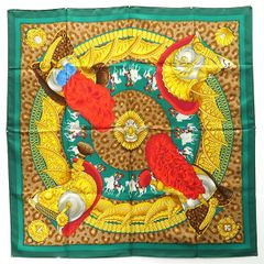 ☘️美品☘️ HERMES カレ90 カシミヤ Cols Verts 鴨 - メルカリ