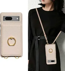 新品 グーグルピクセル7a ケース ショルダー 可愛い for google pixel 7a 用 ストラップ 薄型 かわいい ピクセル7a googleピクセル7a 携帯 背面手帳型 斜めかけ 肩掛け 首掛け 紐付き 韓国 軽量 カード収納 ショルダーケース