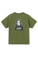 X-girl エックスガール 105252011024 FACE S/S TEE Tシャツ OLIVE 正規通販 レディース