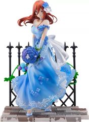 [중고] 피규어 나카노 미요리 -Floral Dress Ver.- [영화 5등분의 신부] SHIBUYA SCRAMBLE FIGURE 1/7 PVC제 도장이 끝난 완성품