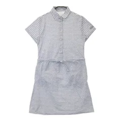 サイズ：S ADIDAS GOLF アディダスゴルフ A04302 半袖 ワンピース ボーダー柄 ホワイト系 [240101245767] ゴルフウェア レディース ストスト