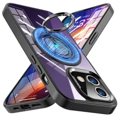 【即日発送】リング付き 耐衝撃 対応 レンズ保護 TPU PC スタンド機能 MagSafe ストラップホール付き 米軍MIL規格取得 マグネット搭載用 ケース ケース 黄変なし ワイヤレス充電対応 用 薄型 軽量 アイフォン 11 11 カバー 人気 iPh