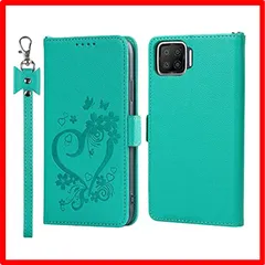 【匿名配送】グリーン_OPPO A73 / F17 【Hamany】OPPO A73 ケース 手帳型 CPH2099 ケース ストラップ スマホケース OPPOのサムネイル