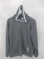 ◇ Kaepa ケイパ 長袖 ジップアップ パーカー L グレー ライトブルー *  【1002799998598】