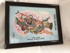 超メルカリ市【F10号】ジミー大西（ダルマ）手描き/表裏サイン有/油彩
