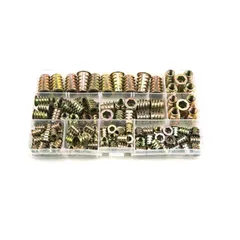 【新着商品】補修工具 金具 接合 DIY 収納ケース付き 木工 家具 ねじ込みタイプ インサートナット 130個セット M10 携帯便利 M8 M6 M5 M4 埋め込みナット YFFSFDC