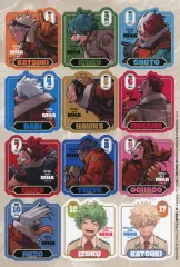 【中古】シール・ステッカー 新十傑集結＆描き下ろしイラスト イラストシール 「僕のヒーローアカデミア」 ジャンプGIGA 2024 SPRING 綴じ込み付録