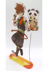 【中古】アクリルスタンド・アクリルパネル リボーン＆沢田綱吉 BIGアクリルスタンド 「家庭教師ヒットマンREBORN! ラッキー缶バッジBOX」 ゴールド賞