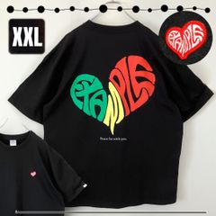 EXAMPLE エグザンプル★ハートロゴTシャツ★背中ビッグプリント/フロントワッペン★メンズXXL  #2505M028