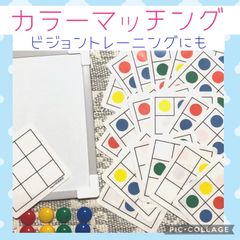 カラーマッチング　ビジョントレーニング　指先練習　脳トレ