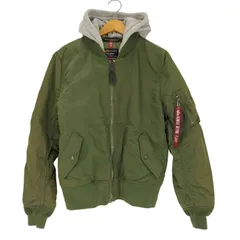 アルファインダストリーズ ALPHA INDUSTRIES MA-1 NATUS Flight Jacket フライト ジャケット フード付き メンズ import：S 