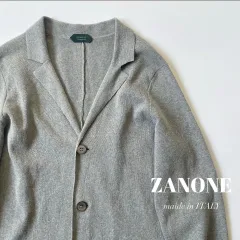 新品未使用タグ付✨ZANONE ニット ダブルテーラードジャケット 44/S 