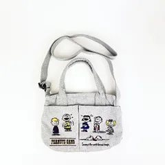 スヌーピー バケツ型2WAYミニトートバッグ ライトグレー ショルダーバッグ ROOTOTE ルートート コラボ SNOOPY