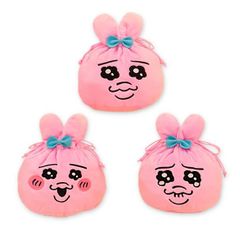 【数量限定】巾着ポーチ おぱんちゅ*うさぎ 全3種［フルコンプ］(えがお/ふつう/なみだ)