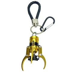 [TOMMYFIELD] クレーンゲームのアーム ストラップ 2本爪 装飾品 アクセサリー カラビナ付 (黒) [並行輸入品] [ブラック]