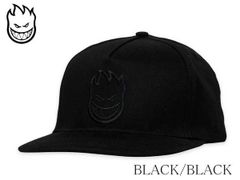 ★数量限定★人気★SPITFIRE(スピットファイアー)  BIGHEAD SNAPBACK  キャップ ブラック 送料無料 22230