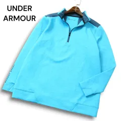 【美品】UNDER ARMOUR アンダーアーマー coldgear★ UAストーム プレイオフ 長袖 ハーフジップ シャツ Sz.LG メンズ ゴルフ