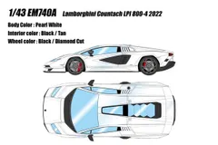 新品 EIDOLON COLLECTION 1/43 ランボルギーニ カウンタック LPI 800-4 2022 パールホワイト 完成品ミニカー EM740A [佐川急便]のサムネイル
