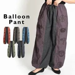 【4/15 10時発売】 サルエルパンツ メンズ レディース 春 夏 エスニック アジアン ファッション サルエル パンツ ロータス プリント 柄 無地 バイカラー バルーンパンツ アラジンパンツ ウエストゴム 大きいサイズ ボトムス 個性的 サーカスパンツ