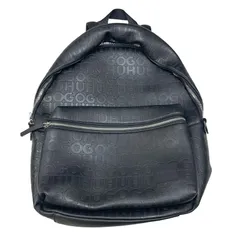 大容量✨ヒューゴボス HUGO BOSSナイロン レザー リュック ネイビー 中古・古着通販】BOSS HUGO BOSS (ボス ヒューゴボス) リュック