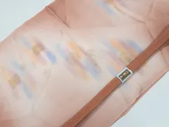 【一輝堂】【着物】和装小物　帯締め帯揚げセット　平組　縫い取り　ぼかし　帯締　帯揚　25w03-4380