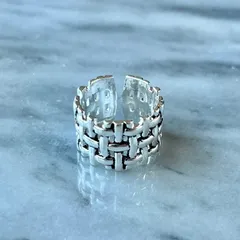 ネット　ワイド　リング　シルバー