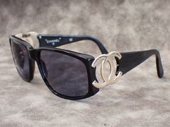 CHANEL シャネル ココマーク サングラス 02461 94305 ゴールド x ブラック 度入り