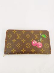 ほぼ未使用 LOUIS VUITTON モノグラム チェリー ラウンドジップ 長財布 室内長期保管品 廃盤 村上隆 ルイヴィトン