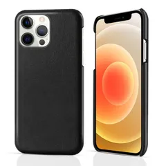 iPhone13 Pro Max ケース アイフォン13プロマックス  レザー ハード ケース 【Color】 ブラック