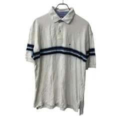 TOMMY HILFIGER 半袖 ポロシャツ L ホワイト トミーヒルフィガー トップス 古着卸 アメリカ仕入 a708-5262