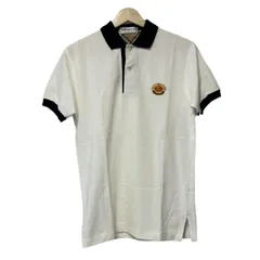 Burberry's(バーバリーズ) 半袖ポロシャツ サイズS メンズ - 白×ダークネイビー×マルチ 刺繍