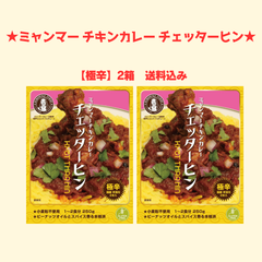 チェッターヒン【極辛】ミャンマーチキンカレー レトルトカレー2箱