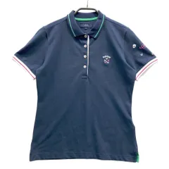 サイズ：L CALLAWAY キャロウェイ  半袖ポロシャツ  ネイビー系 [240101535794] ゴルフウェア レディース ストスト