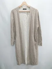 ◇ UNITED ARROWS green label relaxing ロング丈 長袖 カーディガン サイズ表記なし ブラウン系 レディース E  【1408220026951】