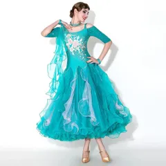 新品未使用 ストーン付きスタンダードドレス！競技会やデモ、発表会で大注目の華やかドレス