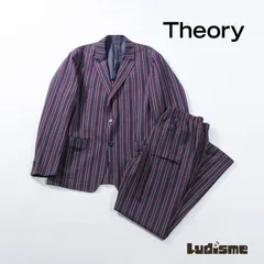 セオリー Theory マルチストライプ スーツセットアップ シアサッカー生地 背抜き イージーパンツ テーラードジャケット カジュアル メンズファッション メンズセットアップ メンズカジュアルスーツ